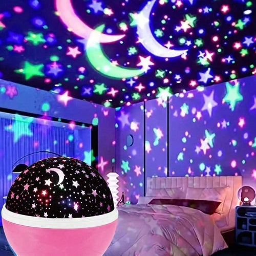 Night Light Star Lamp Starry Sky Projector| Galaxy Projector Starry Sky Rotating LED Night Light| 360° Rotation LED Star Light Lamp Table Night Lamp with 8 Color Lights Projection