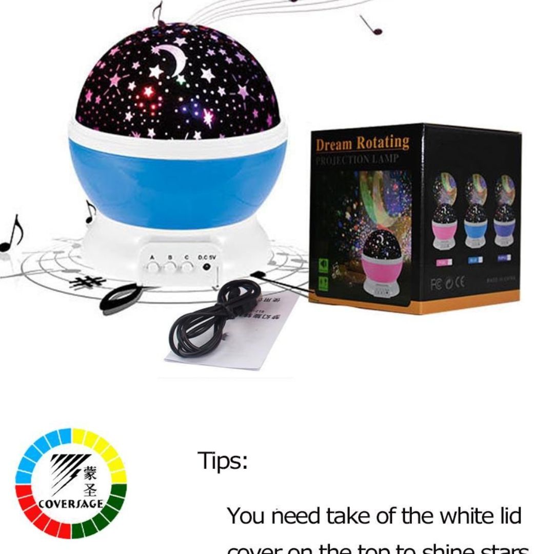 Night Light Star Lamp Starry Sky Projector| Galaxy Projector Starry Sky Rotating LED Night Light| 360° Rotation LED Star Light Lamp Table Night Lamp with 8 Color Lights Projection